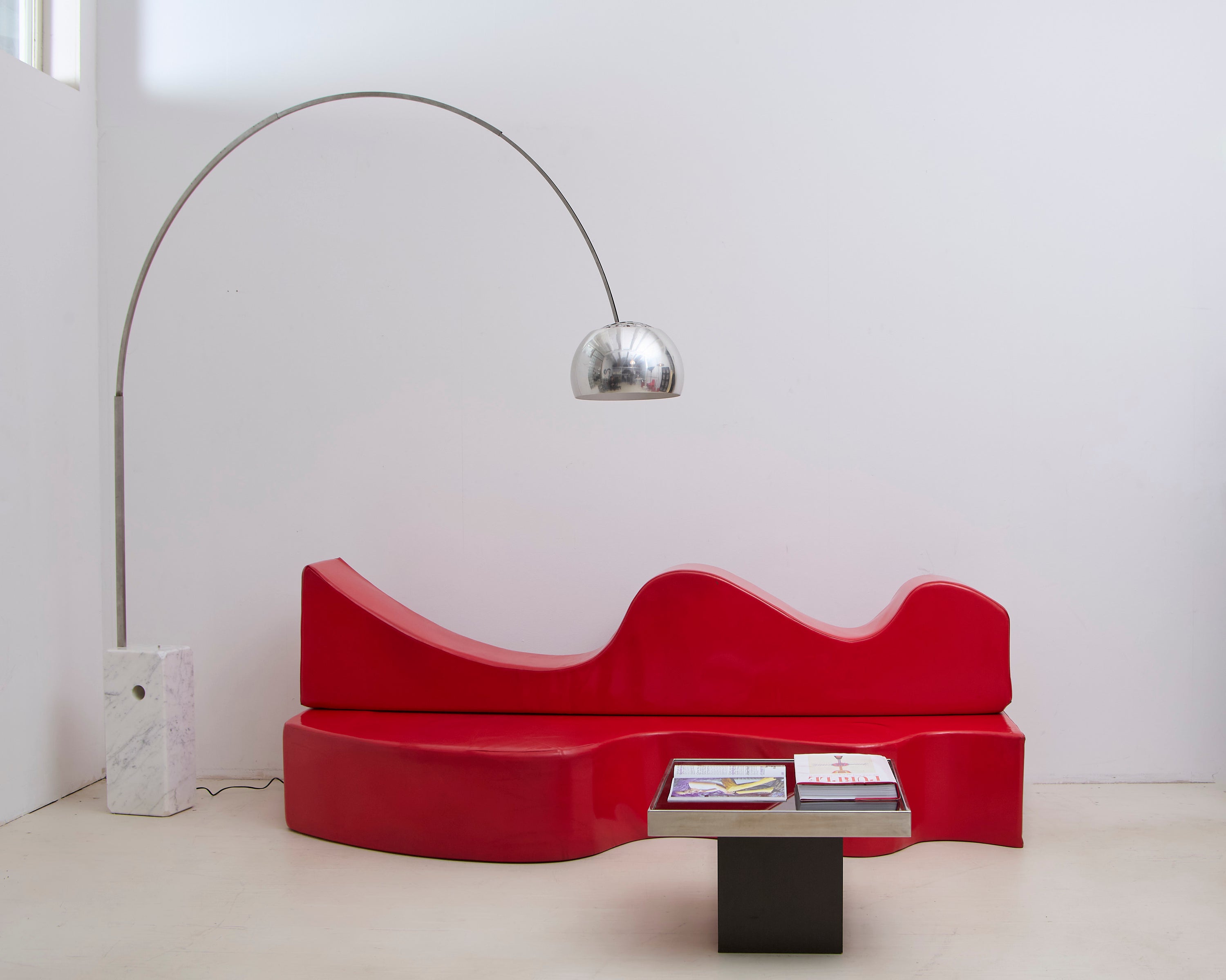 Red Superonda Sofa by Archizoom Associati for Poltronova