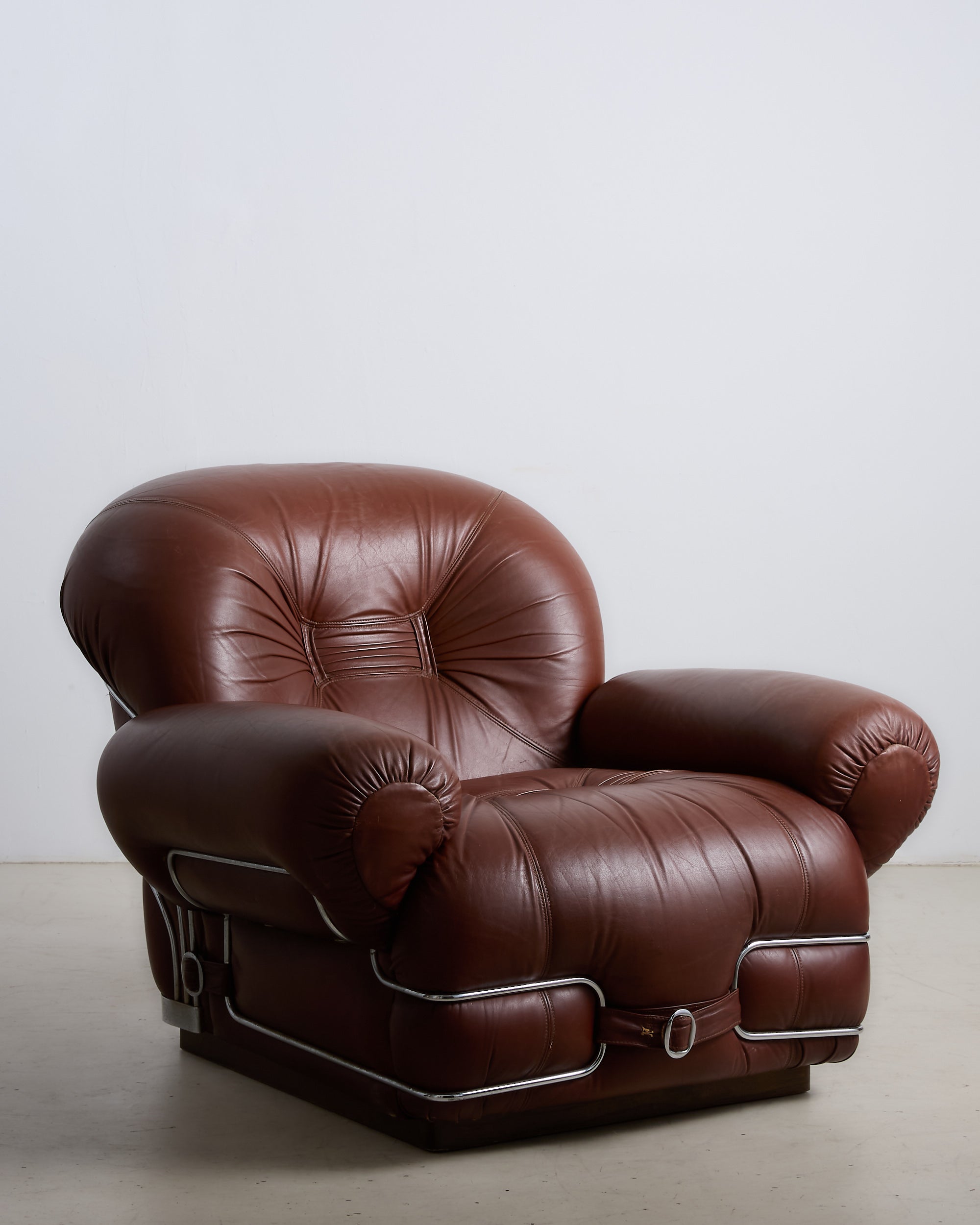 Vintage Italian Leather Armchair