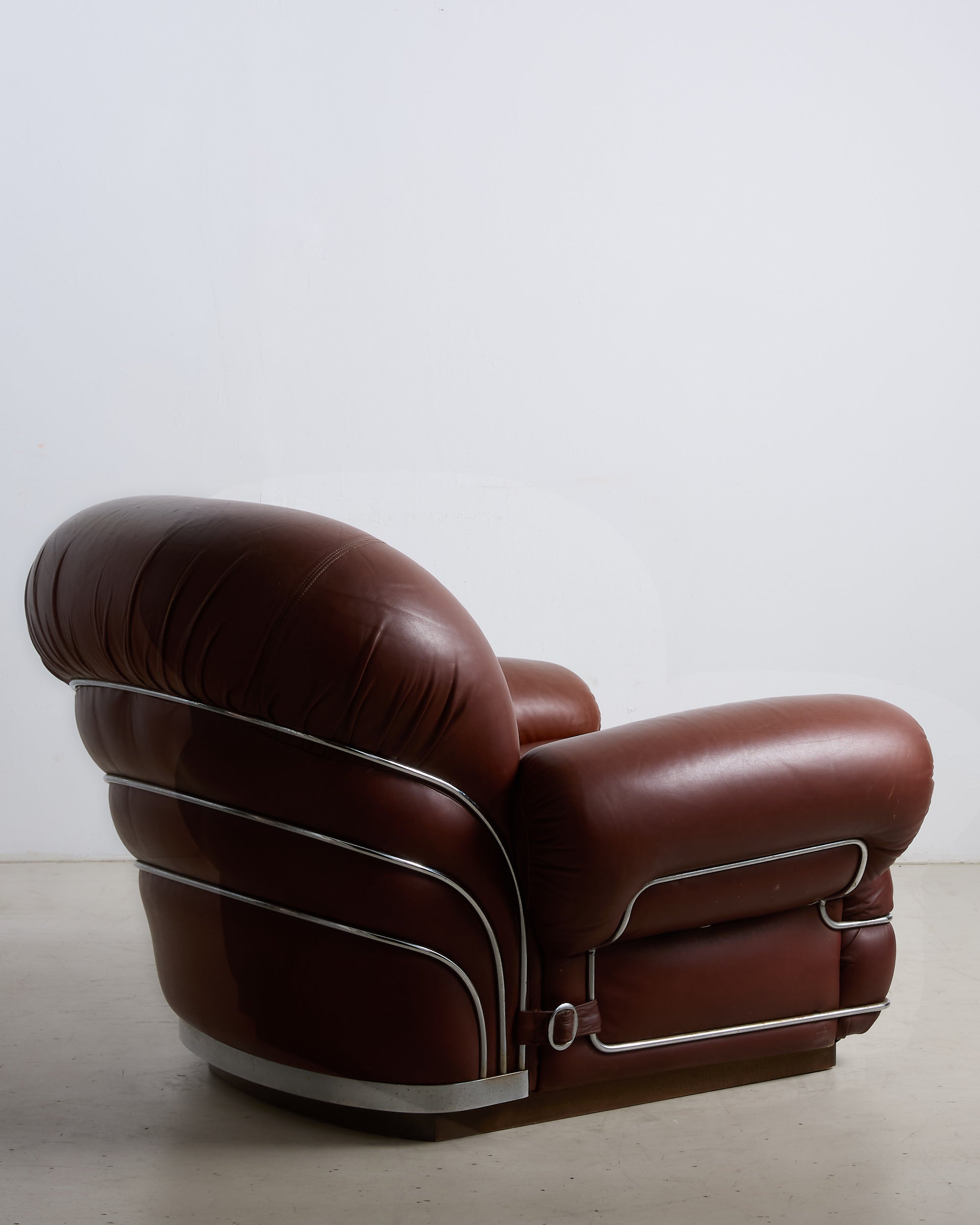 Vintage Italian Leather Armchair