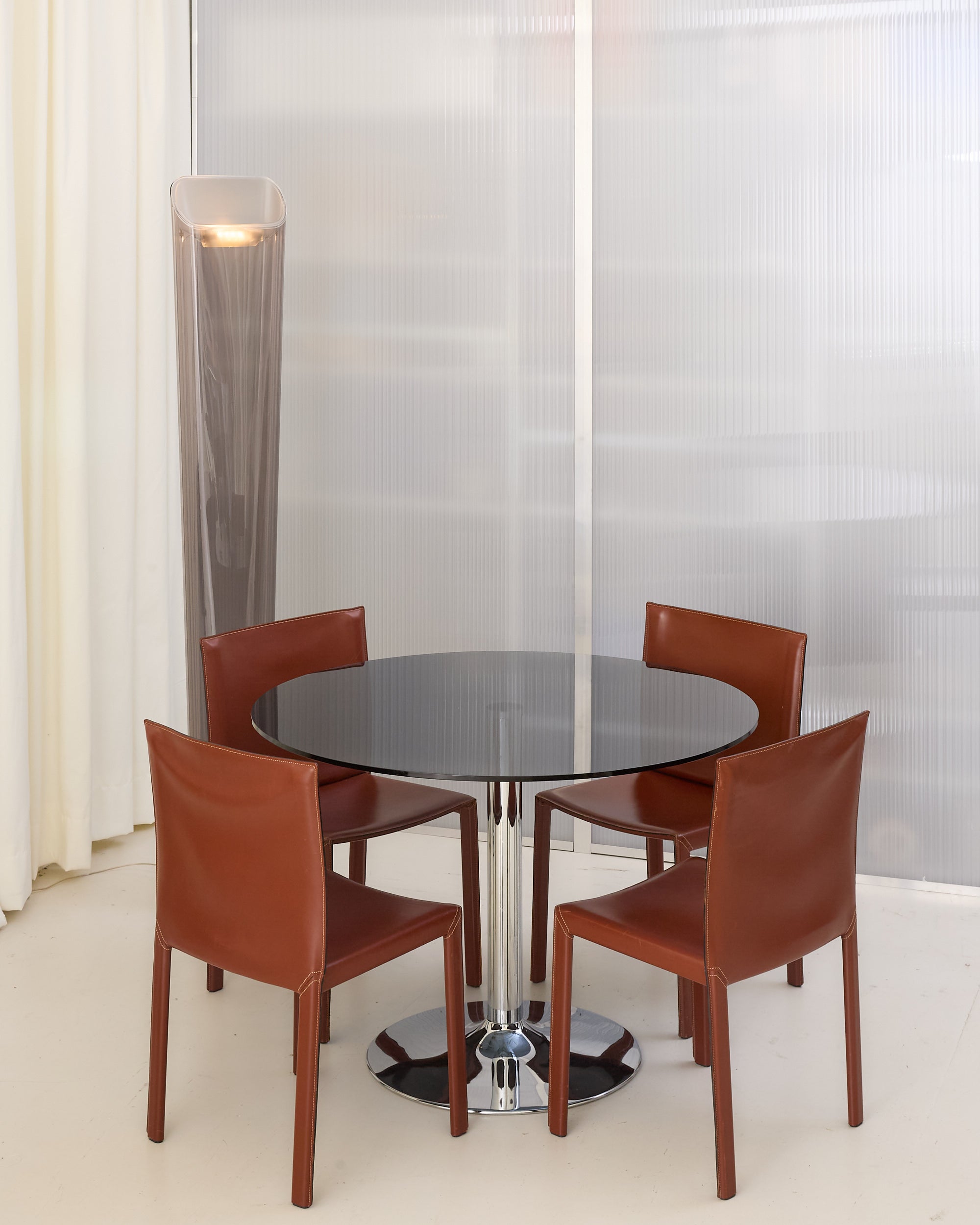 Chrome Tubular Dining Table (Alias)