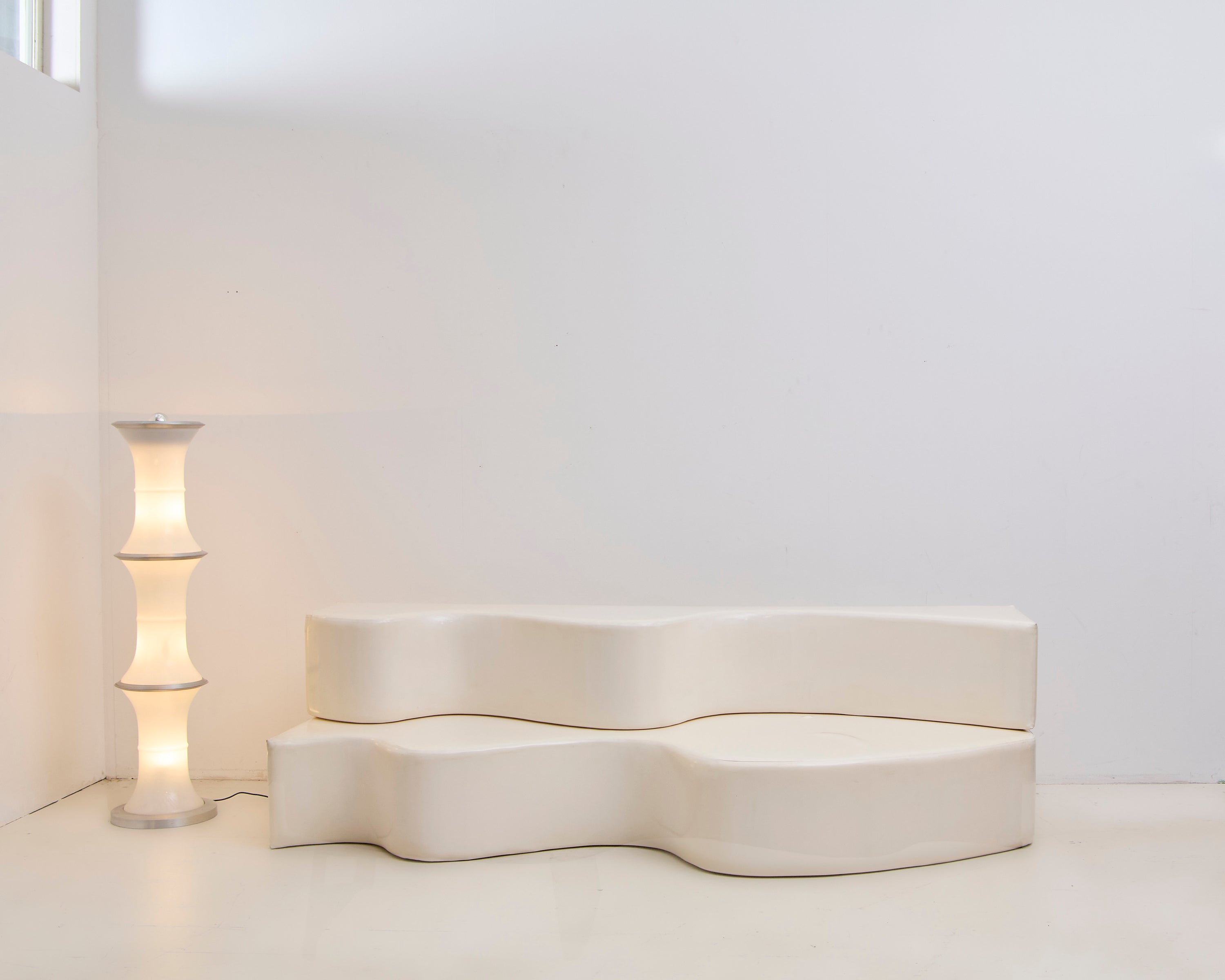White Superonda Sofa by Archizoom Associati for Poltronova