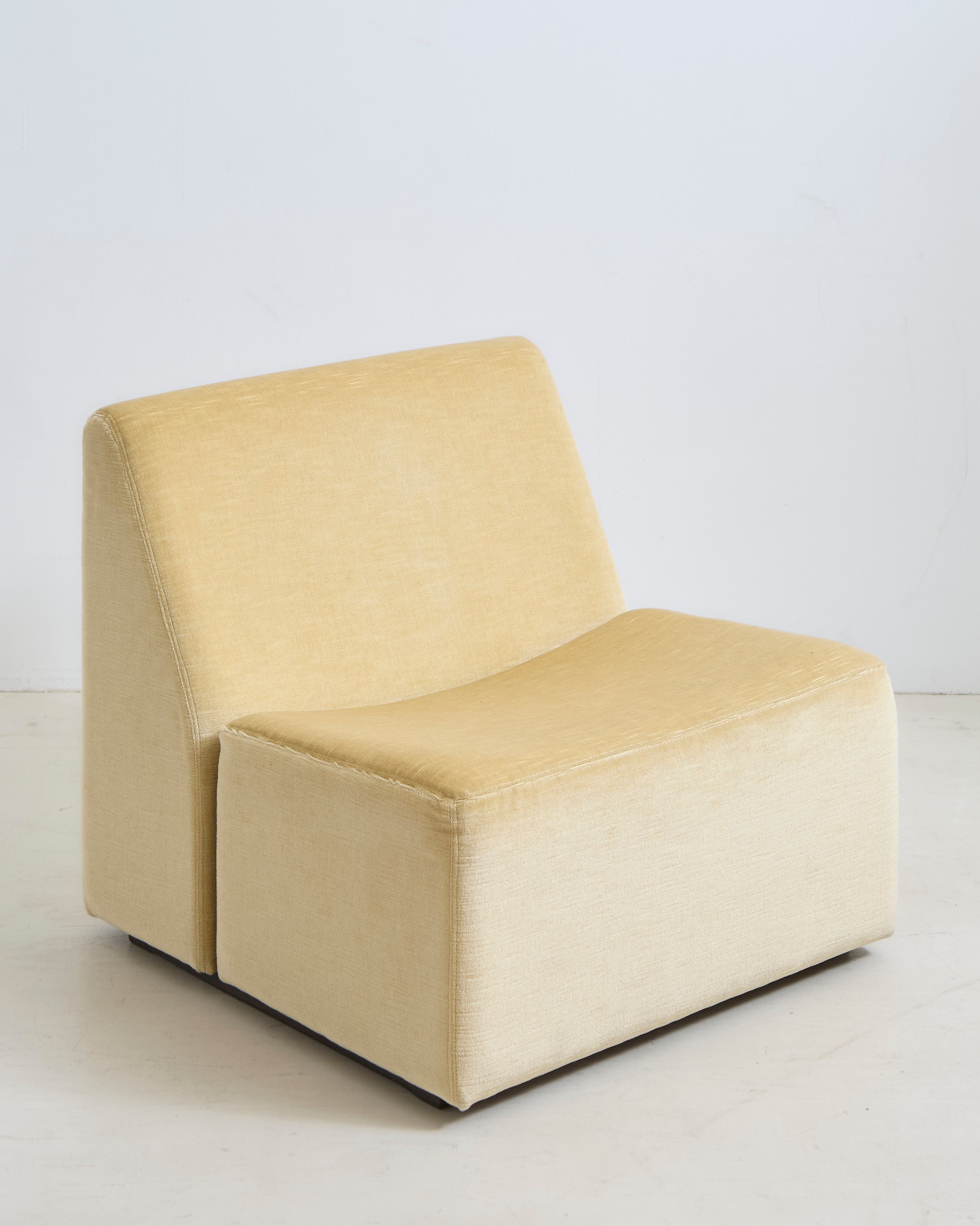 Modular Vintage Wohnbedarf velvet Couch, 80's